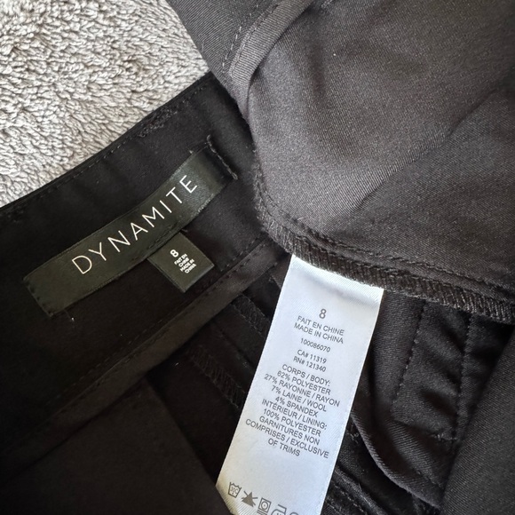 Dynamite Sofia Pleated Black Wide-Leg Trousers - Picture 8 of 8